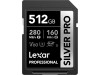 LEXAR SDcard 512GB Silver PRO SDXC UHS-II 512GB W 160MB/s R 280MB/s LSDSIPR512G-BNNNG LEXAR SDcard 512GB Silver PRO SDXC UHS-II 512GB W 160MB/s R 280MB/s LSDSIPR512G-BNNNG